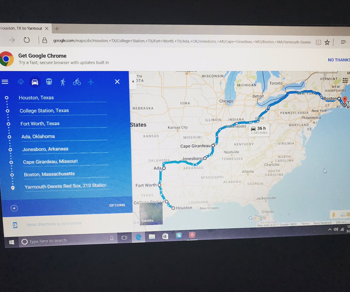 Gillum66's tweet photo. โ๏ธ ๐โพ๏ธLet the Road Trip begin! Can't wait to see a bunch of buddies and head to the Cape! #CapeCodBound #YDredsox #ChasinAnotherDogpile ๐๐ผโพ๏ธ https://t.co/7hGb56vWOP