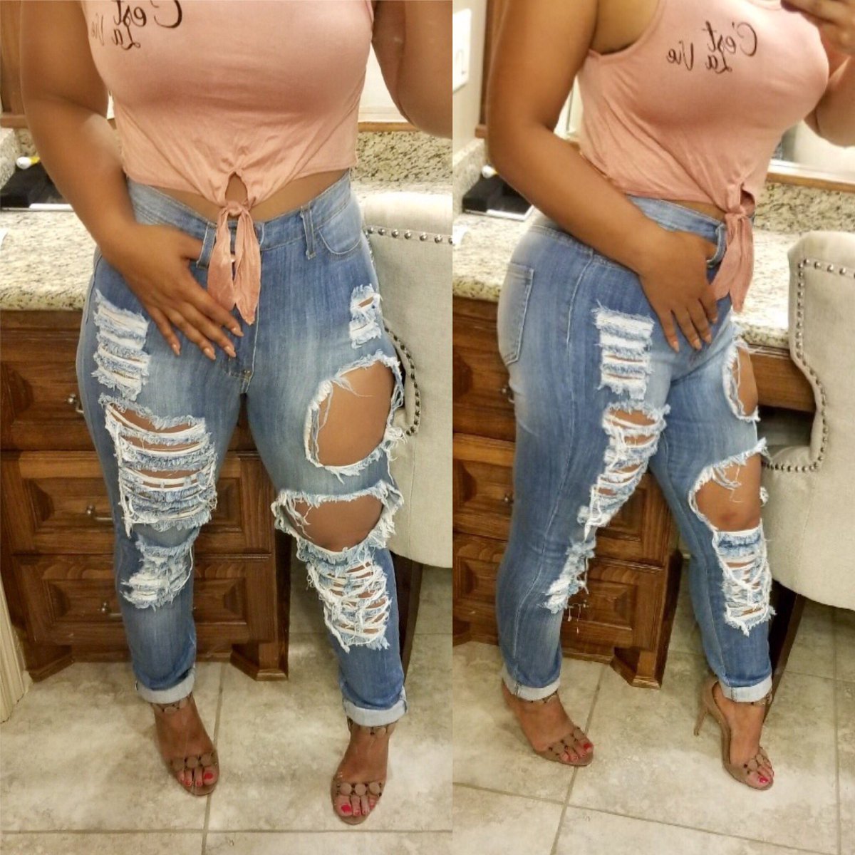 SheIsBoutique's tweet photo. WE GOT THE NEW NEW || 🔍 Dem Jeans || SHOP NOW #jeans #ripedjeans #bouquet #ootd #wednesday #fashion https://t.co/kkKifr316L