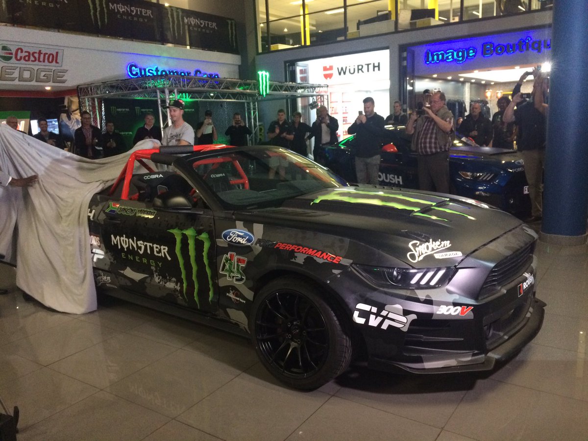 LawrenceMinnie1's tweet photo. We are at the unveiling of the #Monstang at #fordperformance with #roush and #MonsterEnergy. https://t.co/NS5qoVxiT3