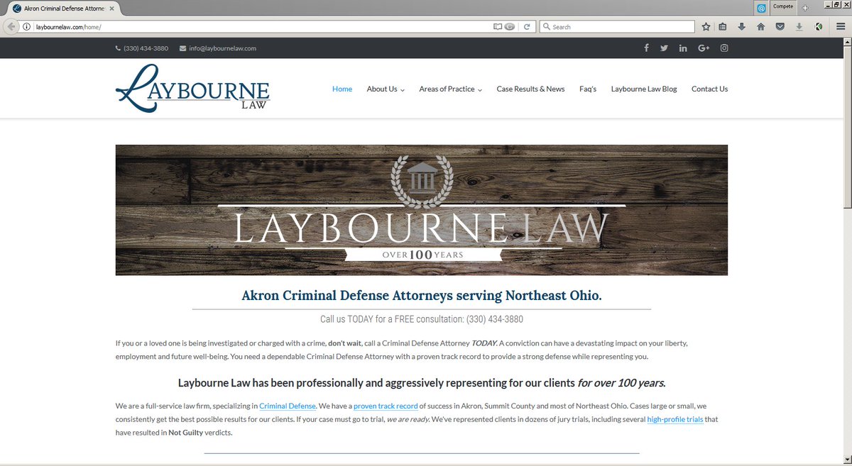 LaybourneLaw's tweet photo. Arrested in Akron? Go see our new site @ https://t.co/k4C3FW7vT7 and schedule a FREE consultation TODAY! (330)434-3880 #akronohio #laybourne https://t.co/ILTmVG1668