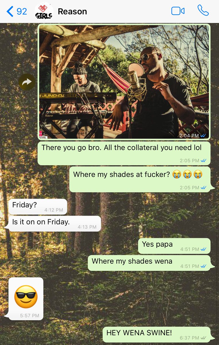 JRafrika's tweet photo. So I want my shades from @ReasonHD 😪. I dunno maybe I'm not getting this... does this mean ke knock'ilwe? 😳🤔😤😭. must I accept defeat https://t.co/GdLTGnzZYd