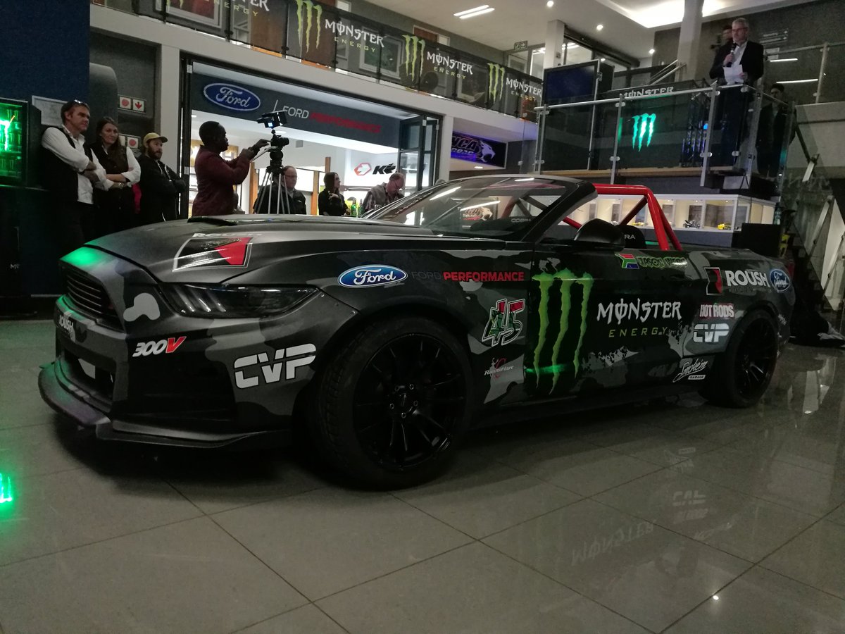 OG_Molefe's tweet photo. Great transformation and build on the #monstang @webbdrift45 can't wait to see you drift in it 👏👏👏 #roushsa #fordperformance #MonsterEnergy https://t.co/H0KiaMOFBD