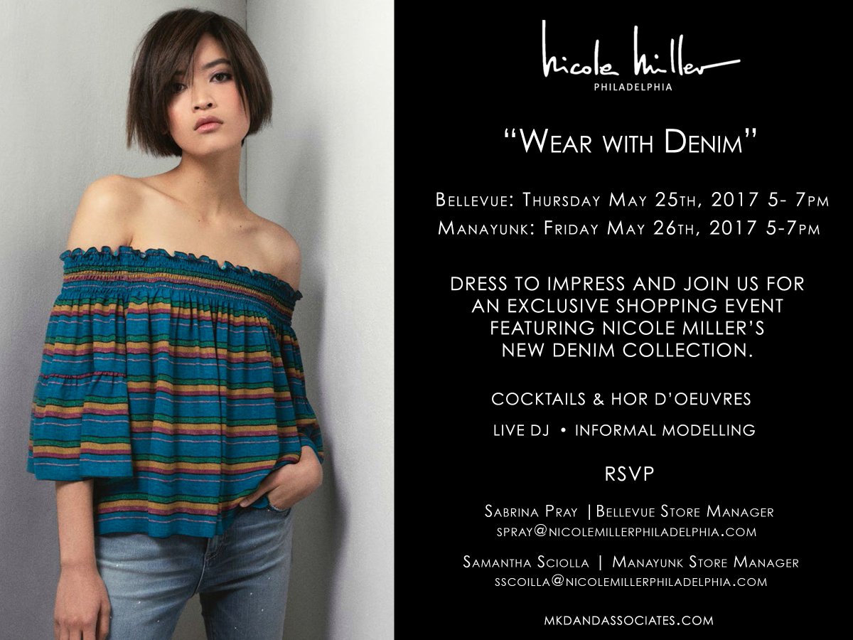 PhilaBarFdn's tweet photo. We are excited to be aligned with the fashion forward folks of @NM_PHILLY for their #WearwithDenim events tmrw & Fri! #PhillyJeansforJustice https://t.co/sygDFj7Ufj