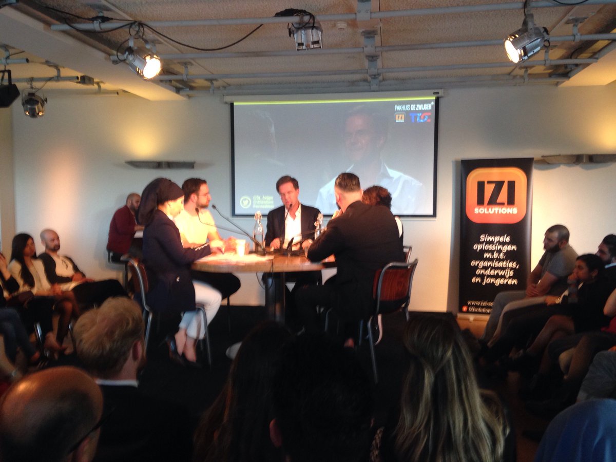 maraverda's tweet photo. Normaal doen? @markrutte in gesprek met Turkse Nederlanders over zijn uitspraken en Nederlandschap @IZIsolutions @De_Zwijger https://t.co/LZDLtxNesz