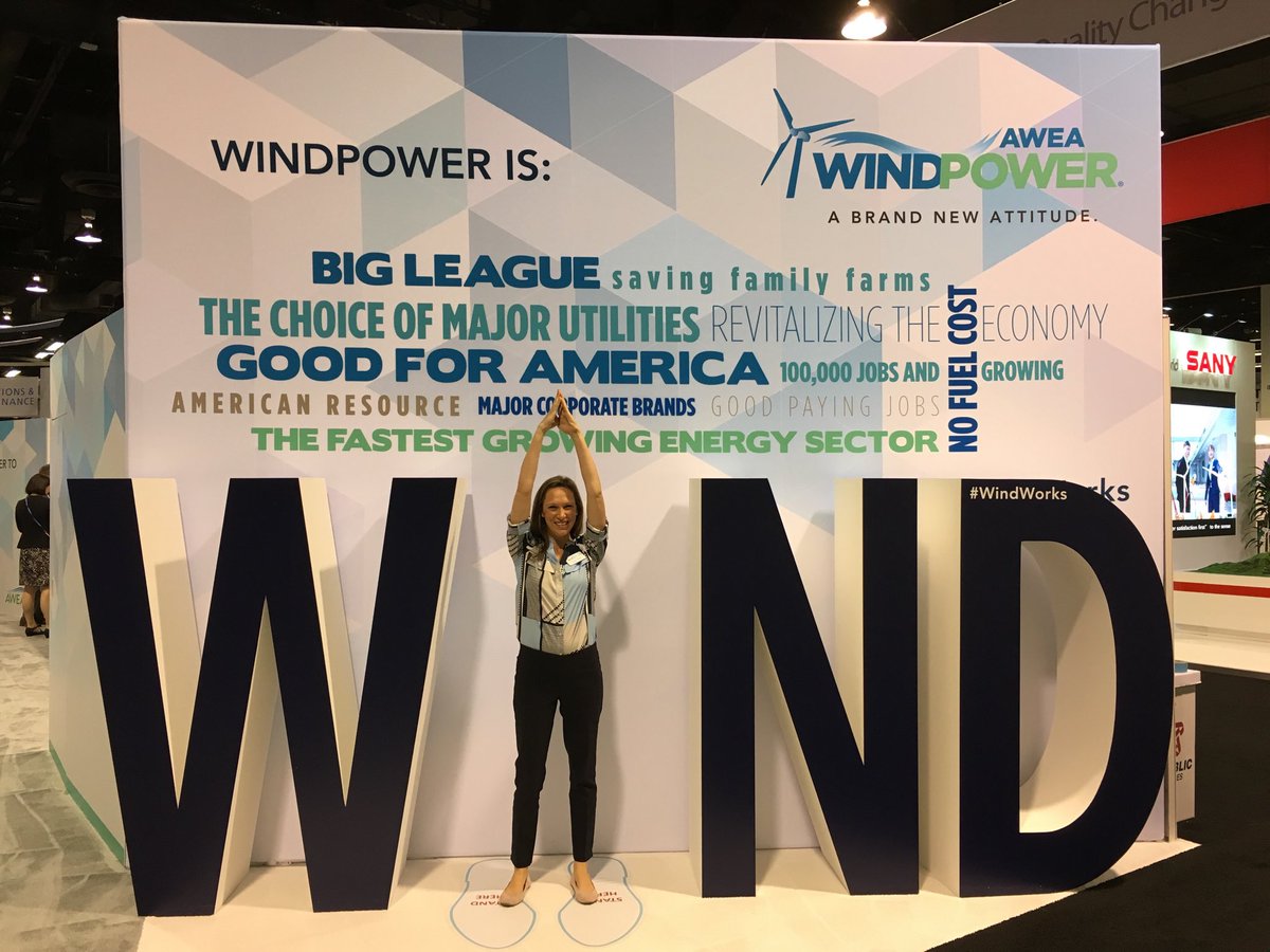 IMNSolutions's tweet photo. IMN's Kristin Geiger (pictured here) and Irene Angelos are onsite @AWEA #windpower17 in Anaheim! #windworks #awea https://t.co/F9lxeeukQm