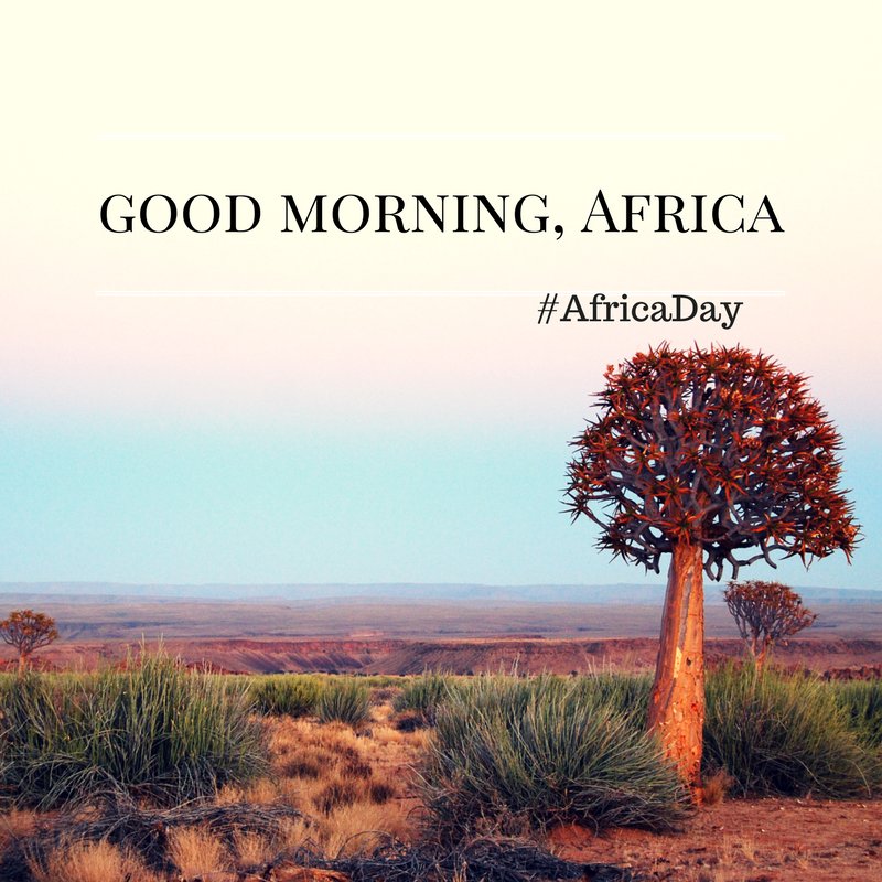 lead_sa's tweet photo. Good morning Africa! #AfricaDay #AfricaRise https://t.co/Lj2m1PMNOr