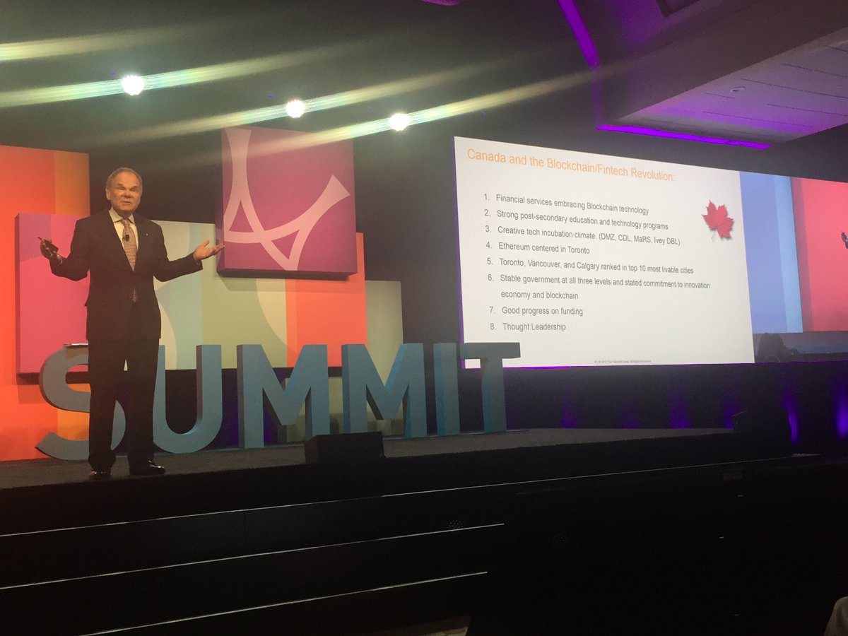 .<a href="/dtapscott/">Don Tapscott</a> makes the case for Canada's 🇨🇦 #Blockchain leadership at #PayCanSummit