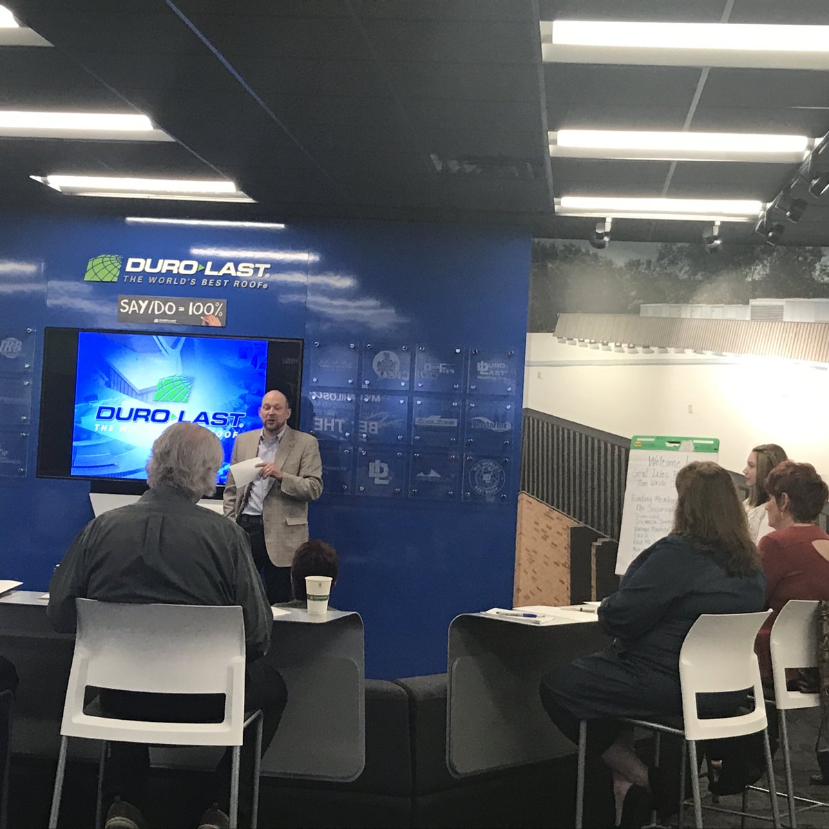 durolast's tweet photo. The informational meeting regarding the launch of the Great Lakes Bay Zero Waste Consortium is underway. @durolast @IrisWDS https://t.co/UyN0sxjpVc