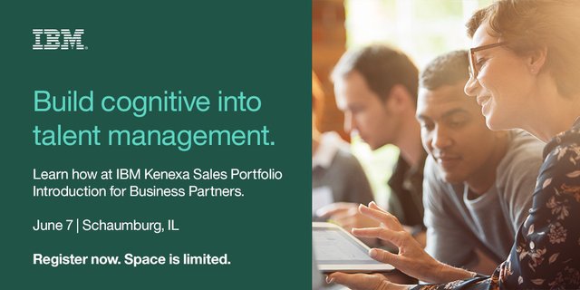 KeithHarvey911's tweet photo. Calling all BP's! June 7 #IBMKenexa Portfolio Sales Intro Training in Schaumburg, IL! And it is FREE! #PowerUpHR https://t.co/ILq81L5cIr https://t.co/DVsekviAzW