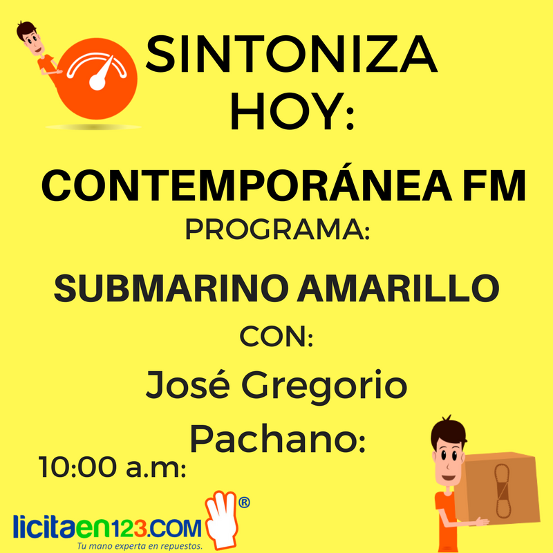 LicitaEn123's tweet photo. Sintoniza hoy a las 10 am a @contemporaneaVE 
y escucha nuestra entrevista en @Subamarillop 
#Licitaen123
#FelizMiercoles https://t.co/gSp58ZSgw1