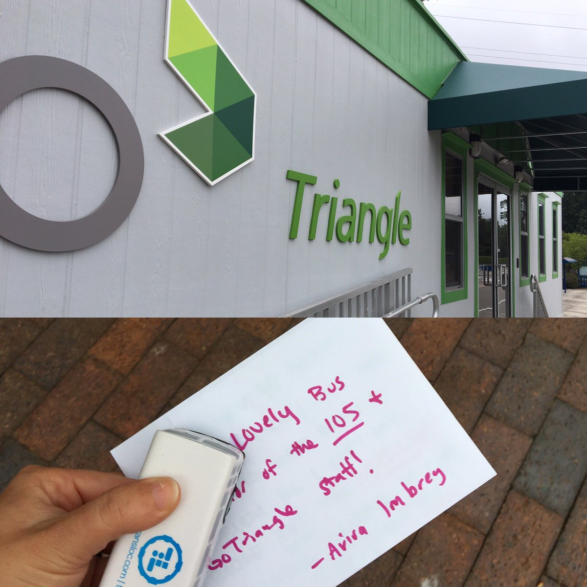 ajimbrey's tweet photo. Huge thanks the lovely bus operator on 105 &amp; @GoTriangle staff for quickly helping me find what I left on the bus this am! #greatservice https://t.co/GYGq4QBUfZ