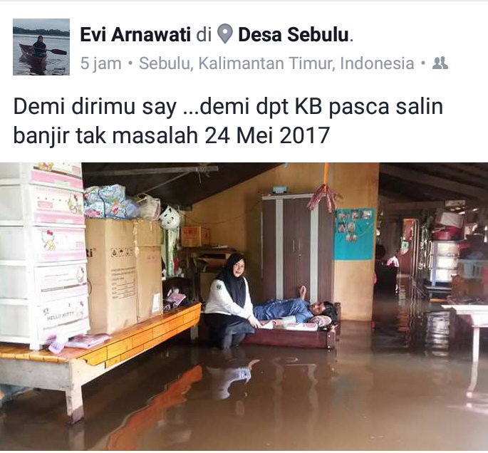 Banjir tak nenyurutkan tugas kesehatan di pedalaman kukar, kaltim <a href="/KemenkesRI/">Kementerian Kesehatan RI</a> <a href="/HumasBKKBN/">BKKBN</a>