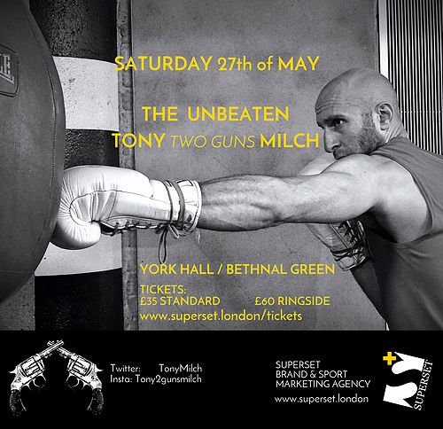 TonyMilch's tweet photo. Bring on Saturday! I'm ready 👊👊 
Don't forget to get your tickets here: https://t.co/QBi7csJXoS https://t.co/xpYy0nK3Xk