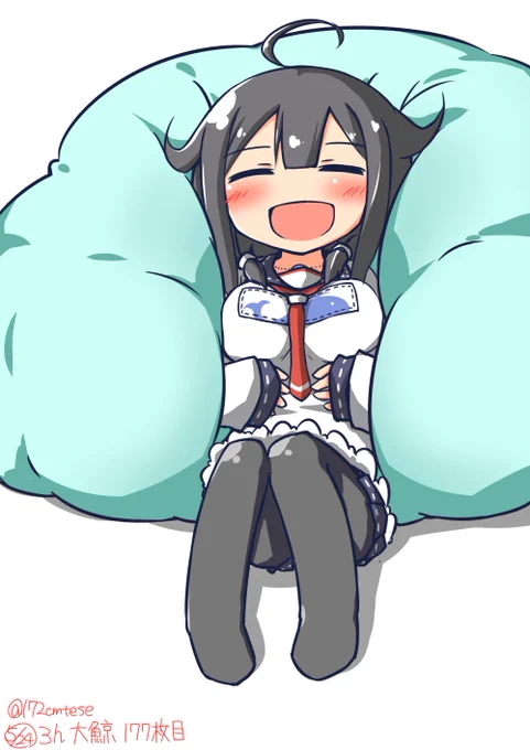 ダメになるソファに完全敗北した大鯨
#艦これ版深夜の真剣お絵描き60分一本勝負 
#艦これ版真剣お絵描き60分一本勝負_20170524 