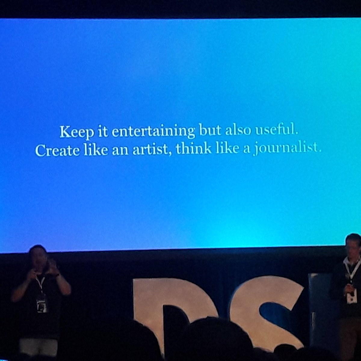 db40's tweet photo. Day 2 of the Digital Summit Atlanta. Create compelling human stories. #dsatl #digitalsummitatlanta #razorfish https://t.co/tRYcnfQG5H