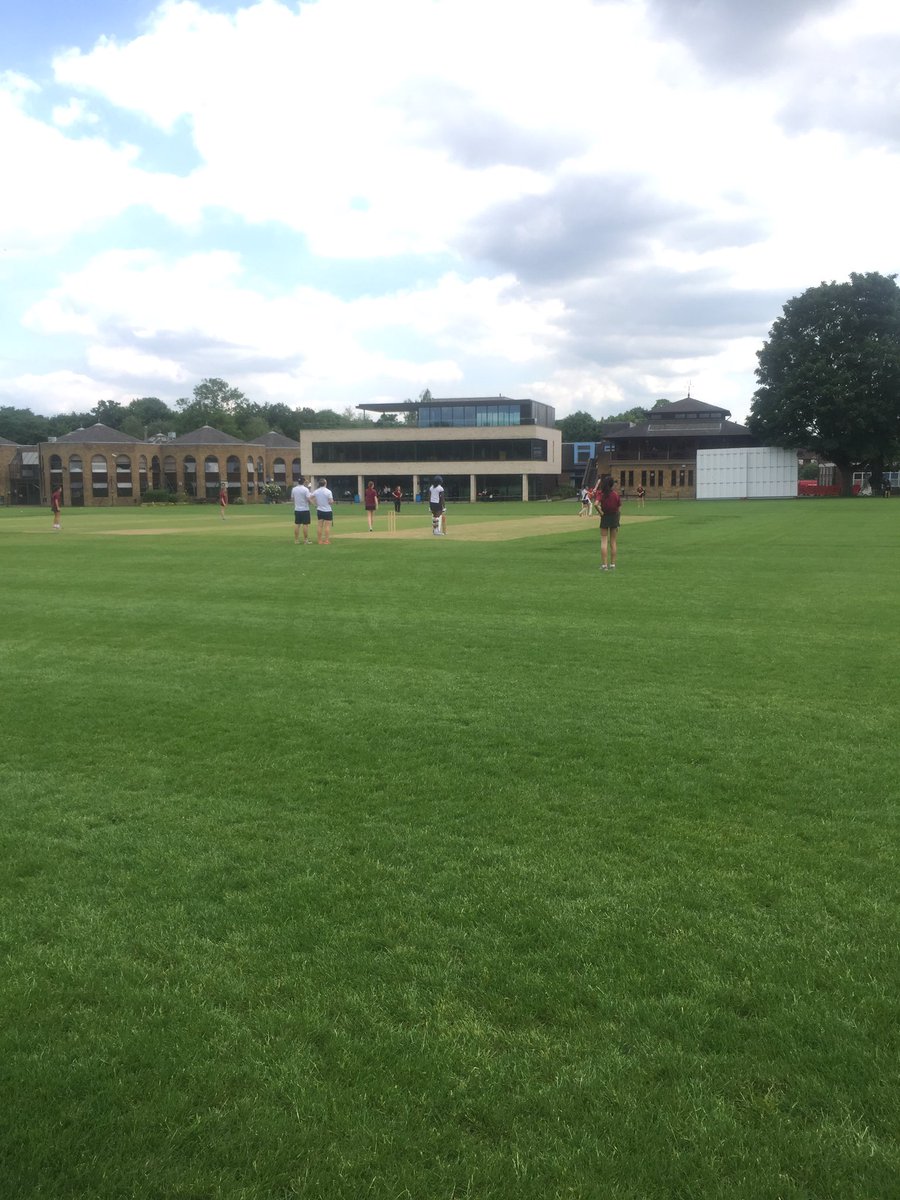 Girls U13 cricket v Felsted on the main square at Forest. #essexcup #four #six #thisgirlcan