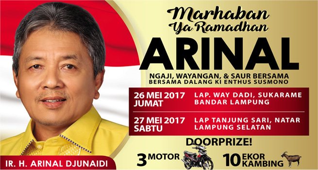 harian_lampung's tweet photo. Ngaji dan Saur Bersama Arinal https://t.co/ZEL1rvkd9T #arinal #golkar #cagub @InfoGolkar @Golkar5 @Aroeem @AriyadiAhmad @ArinalDjunaidi https://t.co/rEHlcBofVC