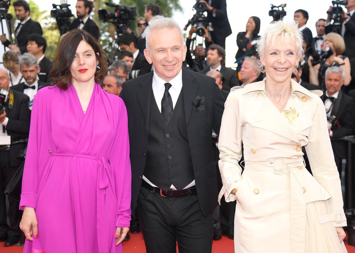 In very good company with #TonieMarshall in #GaultierParis #SS15 and #ValerieDonzelli at the @Festival_Cannes. #Cannes2017