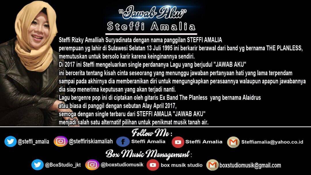 #YukDiLaras <a href="/steffi_amalia/">-</a> #JawabAku
Play Sekarang Di #HarmoniRDB

#JuaranyaMusikKeren
Cc: <a href="/BoxStudio_jkt/">Box Music Management</a> 

Kawal @RdbDani
MD: <a href="/KiaHarvesya/">Kia Harvesya</a>