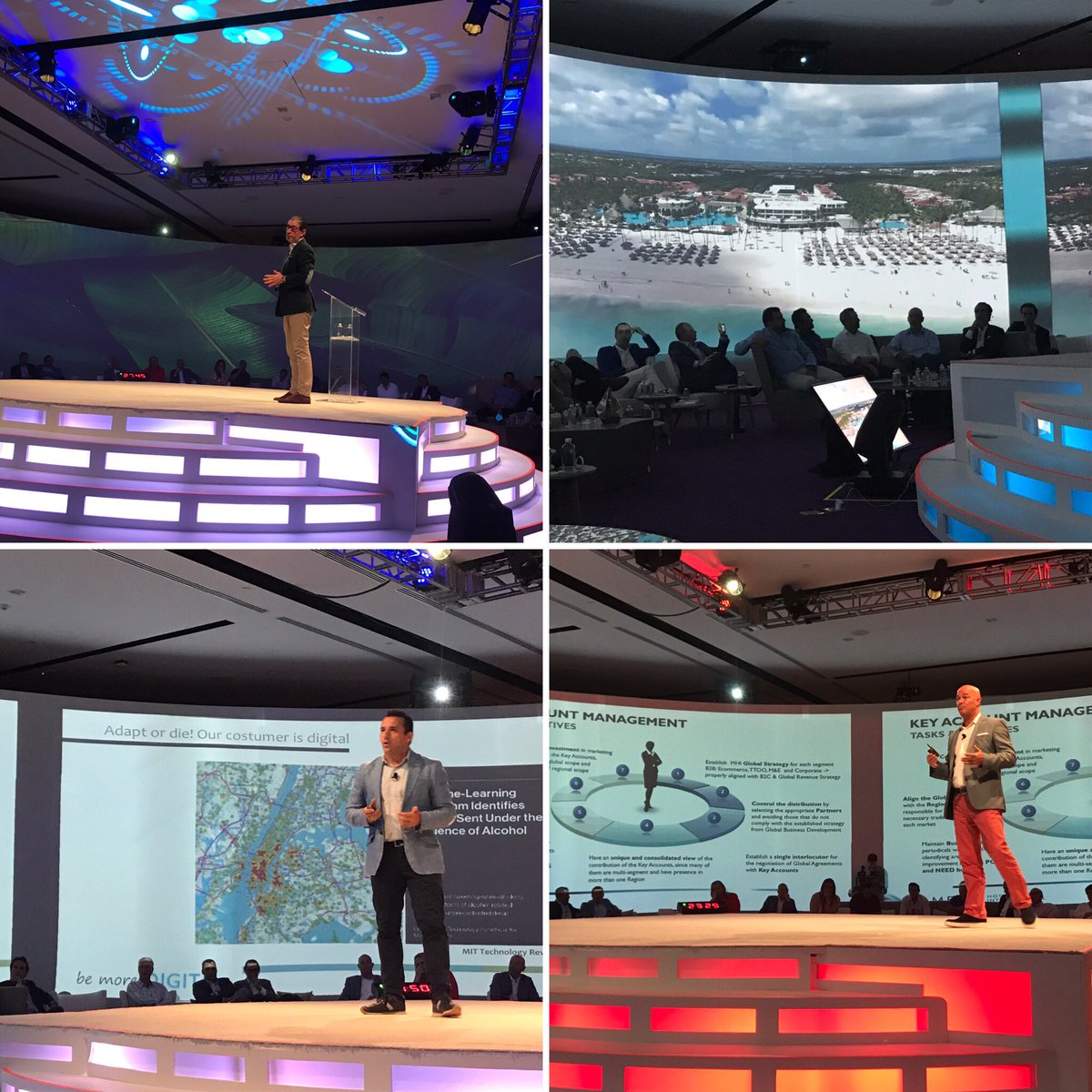 cecilerivals's tweet photo. Leading Sustainably! Let the show begin! Our leaders on a fabulous stage! #MHIAmericasSummit2017 #ILoveMelia 💜@ParadisusCabos you rock!!!!! https://t.co/NgDZpZeB9t