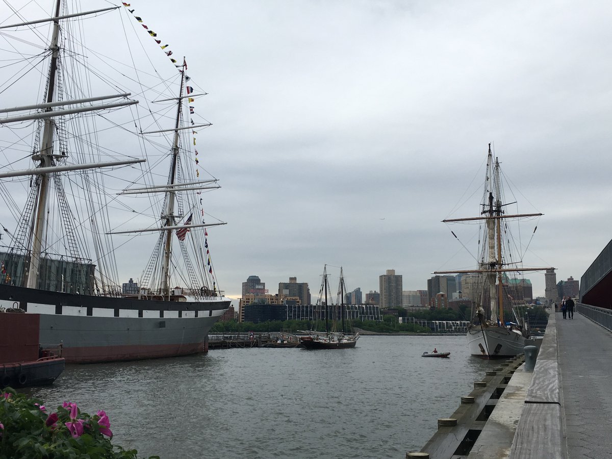 el_lark's tweet photo. Corwith Cramer (rt) joins Seaport's Wavertree &amp; Pioneer on May24, 3-6pm, Pier15. #corwithcramer @SEA_Semester @friendosss @SeaportMuseum https://t.co/oslTR5i72s