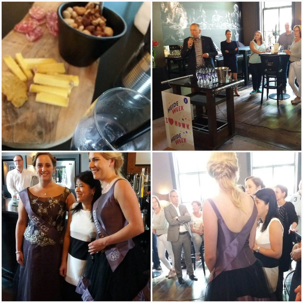 Sponsorbijeenkomst <a href="/heideweek/">Heideweek</a> bij <a href="/HetOP/">HetOudePolitiebureau</a> Programma 2017 wordt gepresenteerd. Prachtige jurken van de hoogheden gemaakt door @goedvoordebruid