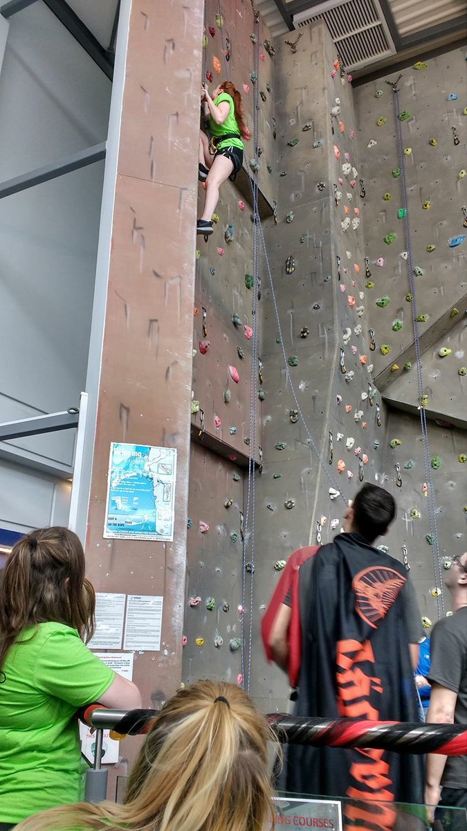 LimestoneCowbo2's tweet photo. Super quick climb by one of our limestone cowboys! #TeamBradFest https://t.co/PU1nAi0nsw