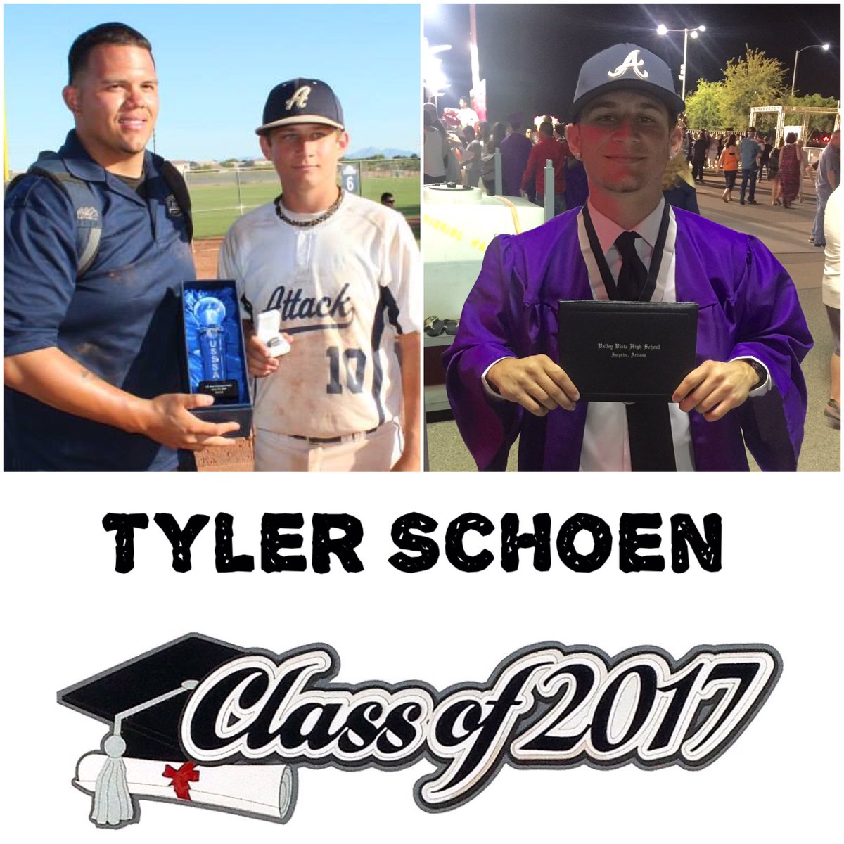 AZAttackBBC's tweet photo. Tyler Schoen, continue making us proud at Ventura College #classof2017 #AttackBaseball https://t.co/caBu6NcVpV