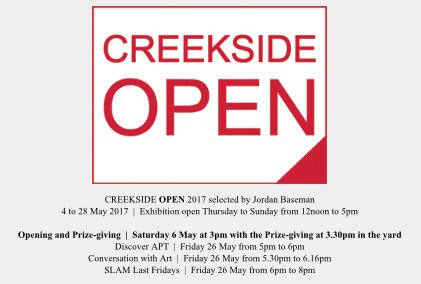 APTGallery's tweet photo. #CreeksideOpen selected by #JordanBaseman ends on Sunday
late open &amp; talk this Friday 26th. https://t.co/NymPnB9y1o https://t.co/oKTlTk5QIO
