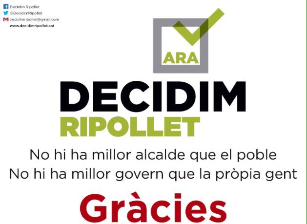 El govern de la unitat popular a Ripollet compleix dos anys. L'acció és la manera de fer, de demostrar, de créixer. Seguim!