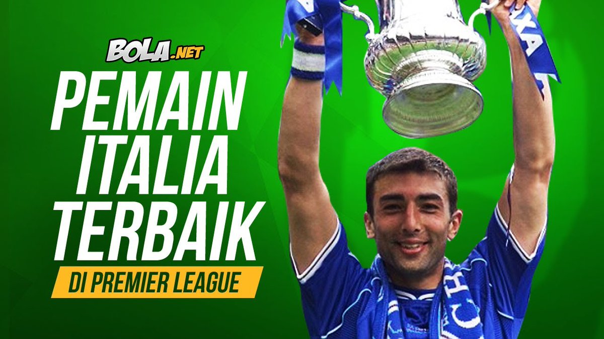 Bolanet's tweet photo. #BolanetSkrinID Pemain Italia yang merantau ke EPL cukup banyak. Berikut 5 Pemain Italia Terbaik dalam Sejarah EPL:> https://t.co/Xi0Tdoyeg0 https://t.co/kmrEmICdke