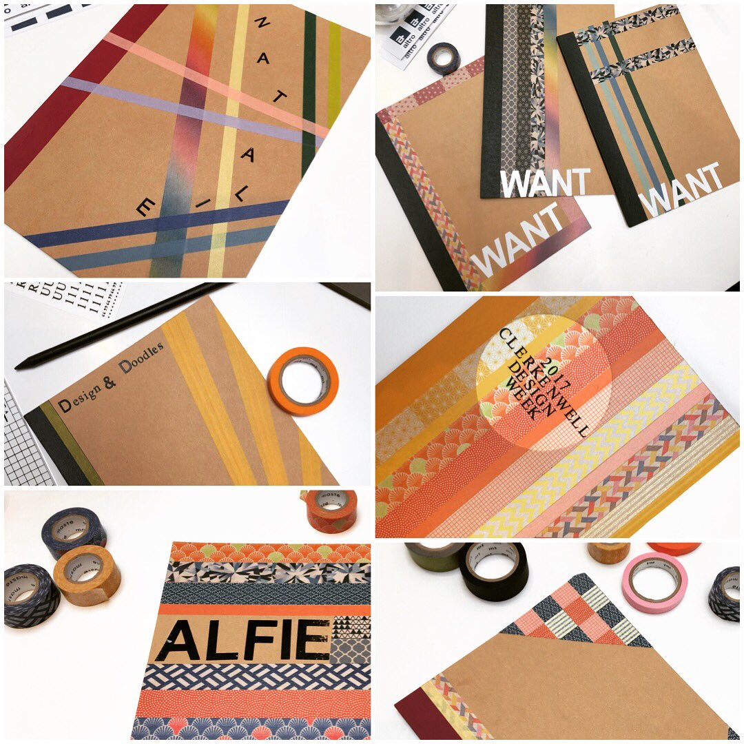 Much love for #washitape today at our notebook customising activity for <a href="/AltroShowroomLN/">Altro Showroom LDN</a> #creativeactivities  #CDW2017