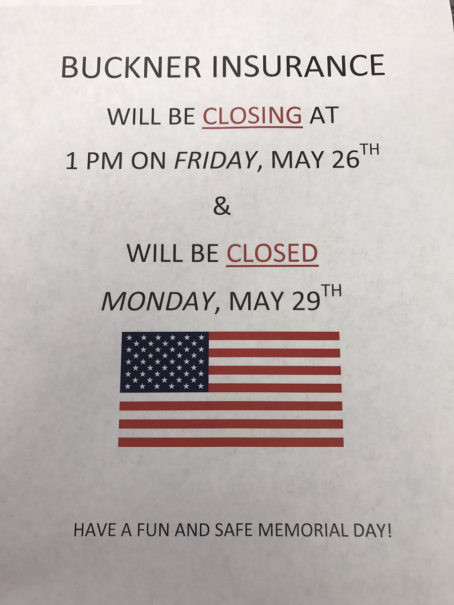 Memorial Day hours 🇺🇸