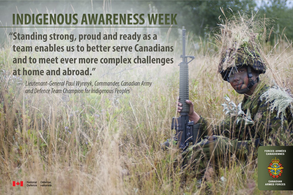 CanadianArmy's tweet photo. Indigenous Awareness Week #IAW2017 https://t.co/LkFgVd7Hyt
