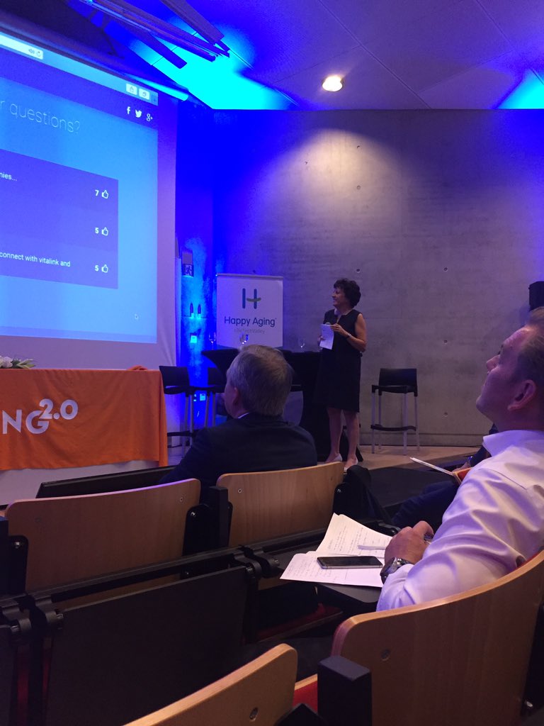 croosen's tweet photo. Stephen Johnston and Ingrid Lieten wrapping up a great first Aging 2.0 Europe summit in Hasselt #A2Europe @aging20 #happyaging https://t.co/00yHIUhim6