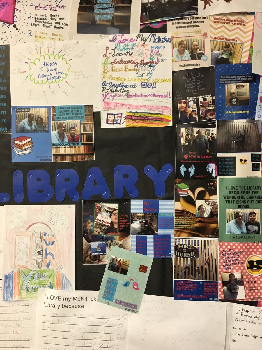 connaught_lib's tweet photo. Our #lovemyschoollibrary wall is complete!! #weloveourlibraries #booksarewindowstotheworld #lskysd @donnadesroches https://t.co/V8DG4c5ZxY