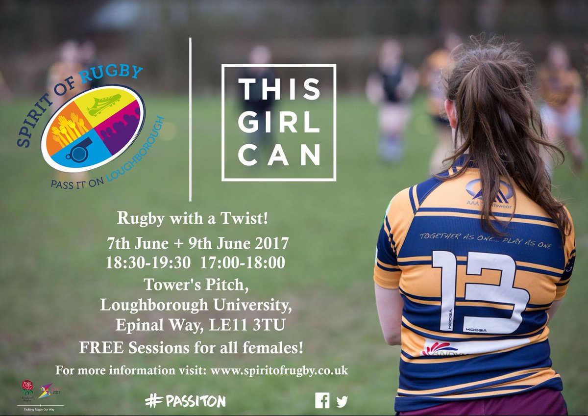Looking to #getinvolved in womens rugby? pop down to one of our upcoming rugby training sessions! #passiton #spiritofrugby