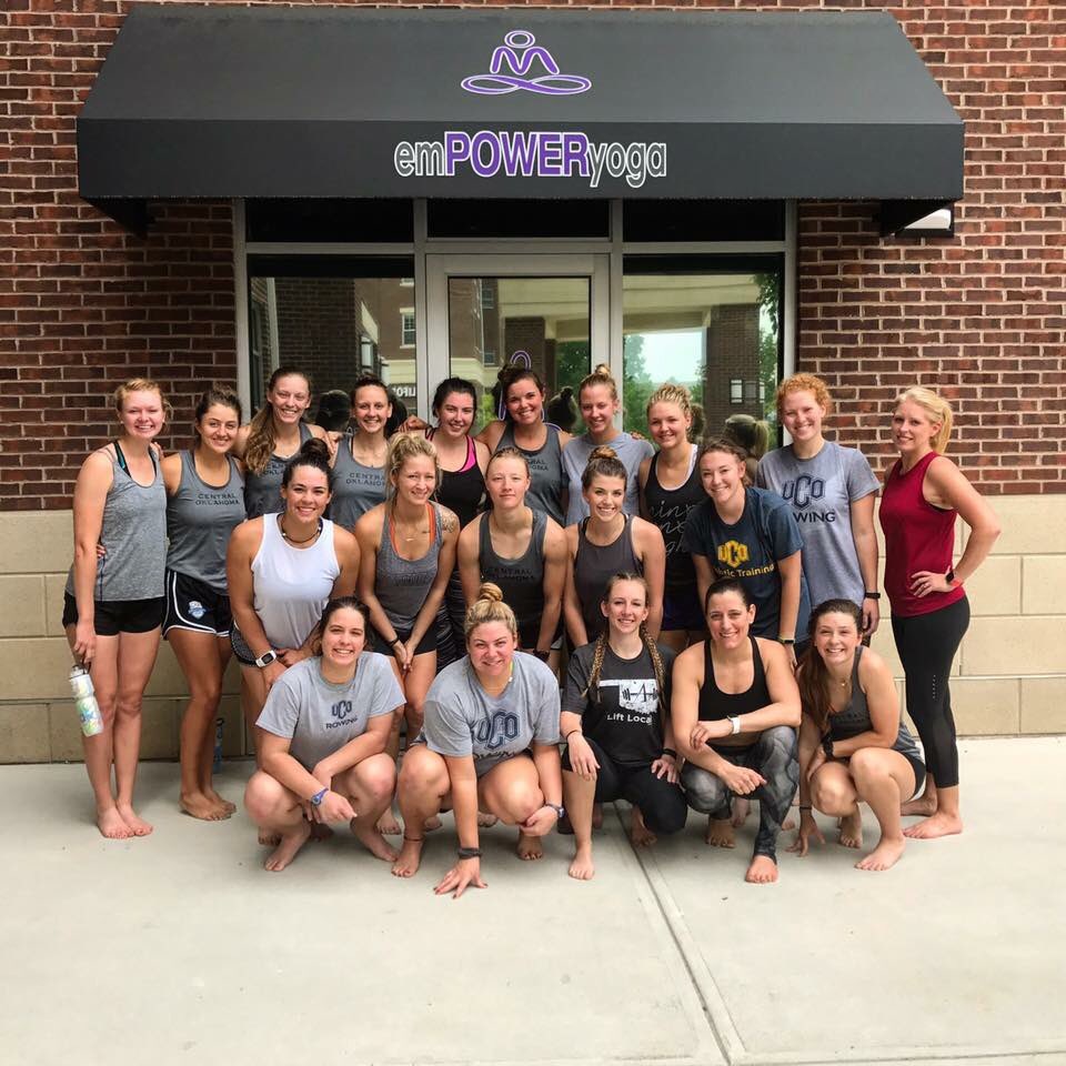 ucowrowing's tweet photo. Day one in Jersey. Starting strong with some yoga. #ucorowing #ucoathletics https://t.co/ibiEnux5iM