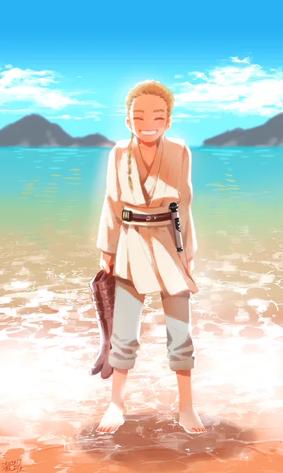 padawan obi-wan kenobi / go to beach and catch some scary creatures?☀️ 