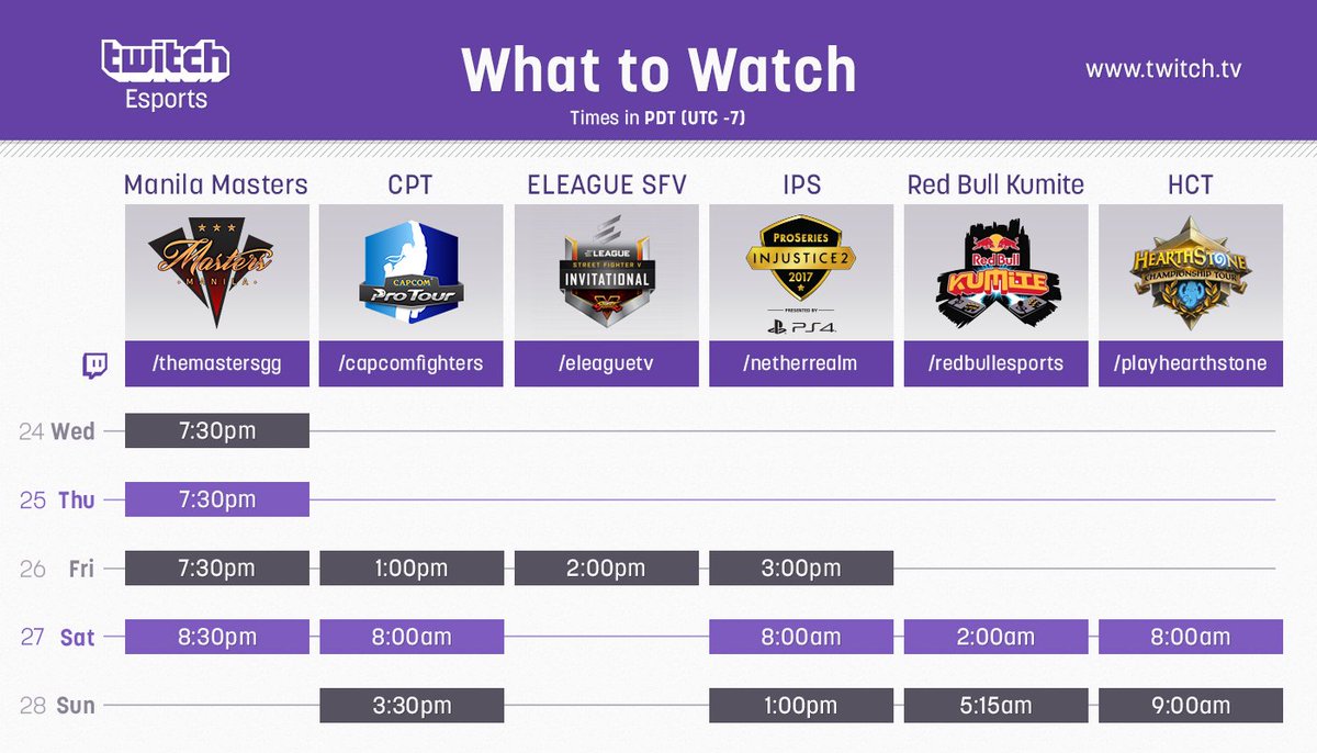 TwitchEsports's tweet photo. It's a beautiful week for esports on @Twitch https://t.co/QFEvfedxHL