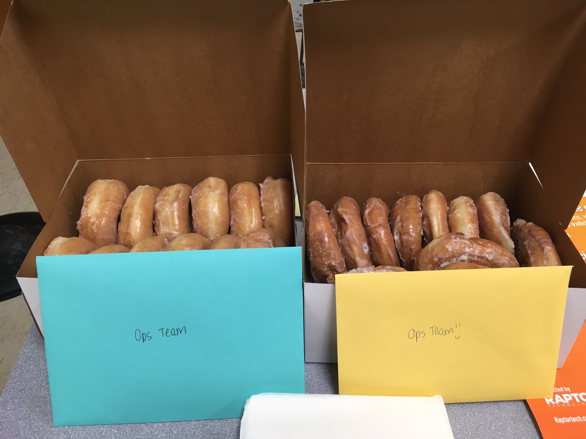 KIPPIndy's tweet photo. Happy #OpsAppreciationWeek! We surprised our amazing ops team with donuts this morning. Thank you for all you do! https://t.co/ghEFim6Uqn