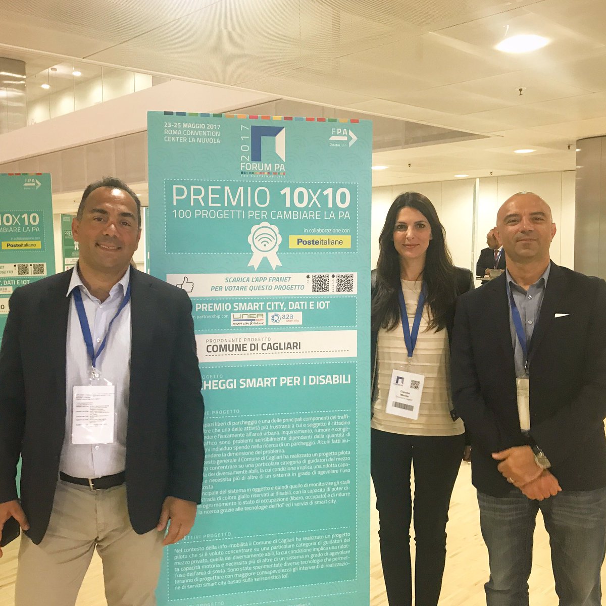 claudiamedd's tweet photo. Al #forumPA anche il progetto Smart Parking del @Comune_Cagliari #forumpa2017 #Cagliari #smartcity https://t.co/nBAHGu04sA