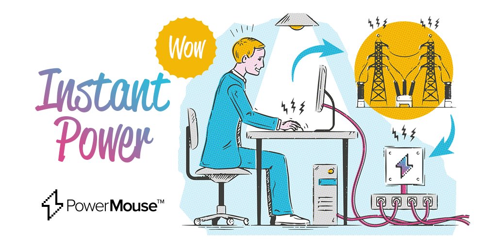 #PowerMouse technology harnesses the kinetic energy of your hand movements to supply your business with electricity
bit.ly/2rSsrlV