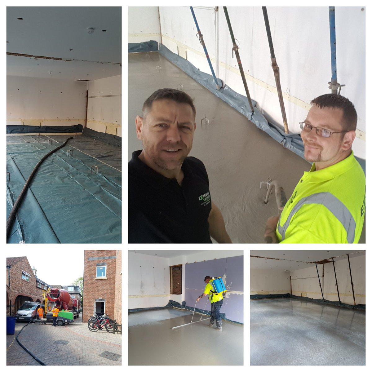 Another 7m3 load of #cemfloor rapid drying screed going in over in York Thanks to <a href="/PremierMortars/">Marshalls Premier</a> for the delivery, a big drink owed to mark