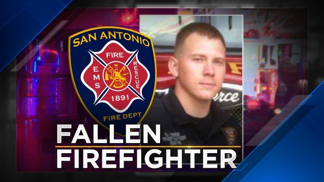 cmraylopez's tweet photo. Funeral Service for San Antonio Fire Fighter Scott Deem will be Friday,  May 26th at Community Bible Church (2477 N Loop 1604 E) at 1pm. https://t.co/VtScPDStzn
