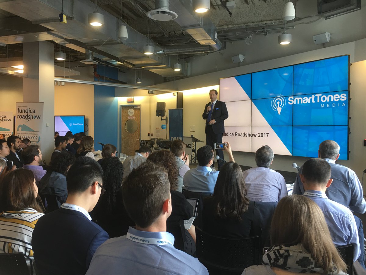 Here's our rocket scientist/CEO presenting SmartTones to the Fundica judges. Contact us today for a demo! smarttonesmedia.com