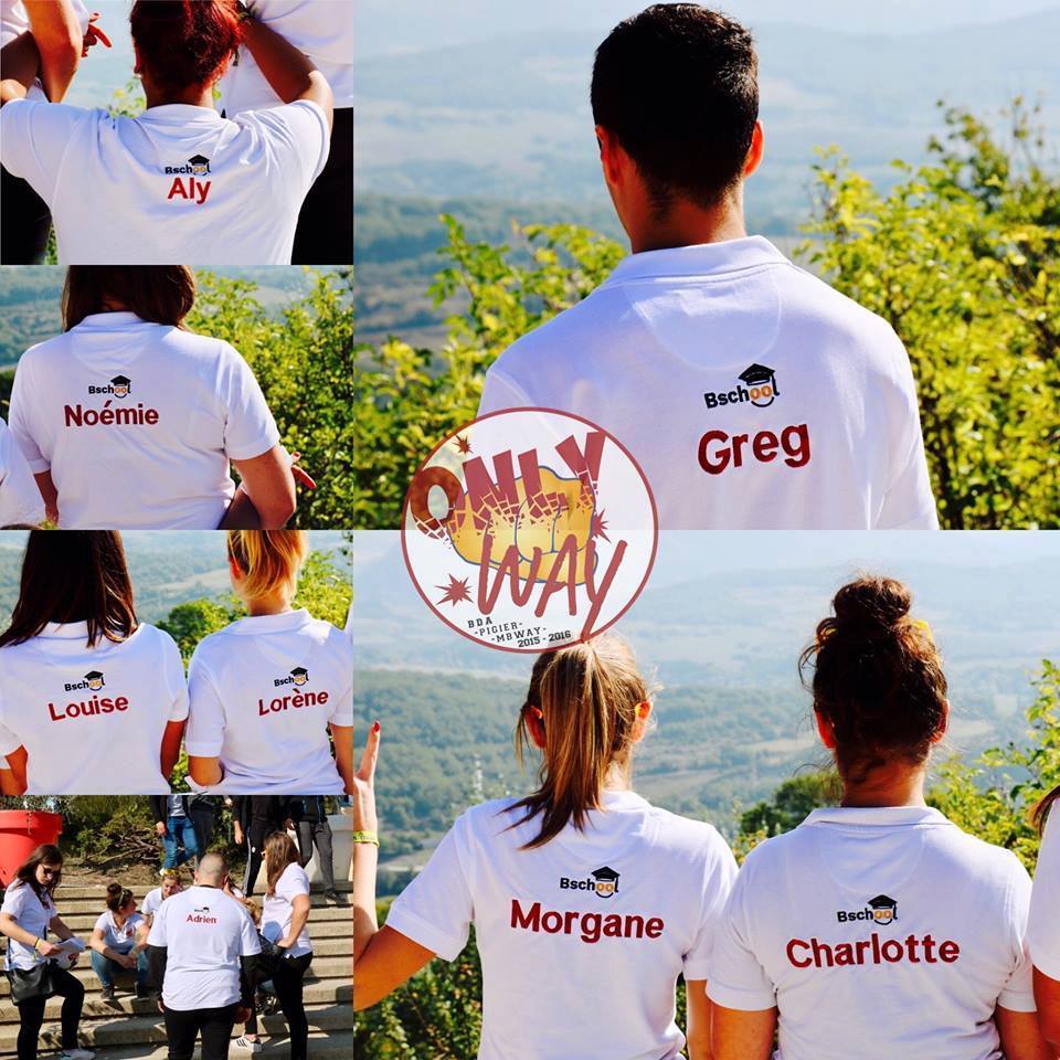 Bschool_fr's tweet photo. Comme le Bde Only'Way de @PigierLyon, personnalisez vos polos pour votre team! 
Polo deluxe à partir de 15 euros sur https://t.co/SgeJzO6XSy https://t.co/spblu2pEoA