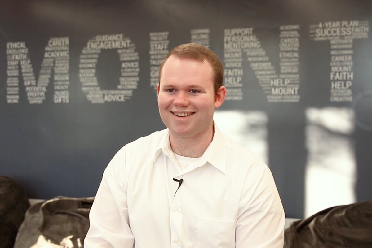 MSMU's tweet photo. Meet Mike Carolan, an accounting major and recent #Mountgrad2017! Mike started MSMU's Brazilian jiu jitsu program https://t.co/YvRHOLXe1Y https://t.co/1Fjgz4Pj7S