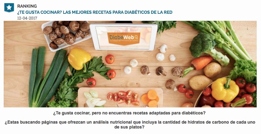 diabeweb's tweet photo. ¿Que te apetece cenar hoy? 
Aquí tienes las mejoras recetas con información de interés para personas con #diabetes: https://t.co/v7Mn3CDhmI https://t.co/lSF6ILP1xF