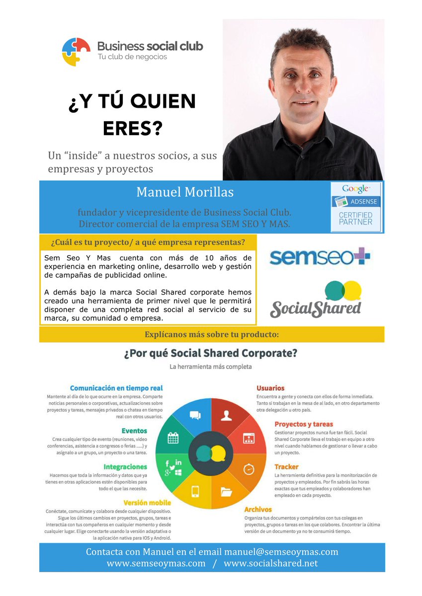 BusinessSocialC's tweet photo. BUENAS TARDES EMPRENDEDORES
Los miércoles conoceremos mejor a los socios y sus proyectos
#EmprenderMOLA #NetBusiness
https://t.co/nasCSyc5MH https://t.co/KaOl5O3Fly